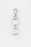 Silver Initials Keyring  D  hi-res