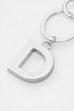 Silver Initials Keyring  D  hi-res