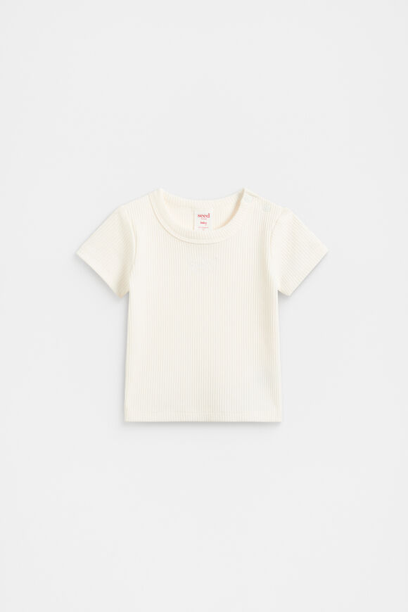 Core Logo Rib Tee  Canvas  hi-res