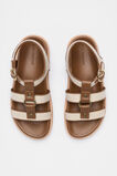 Callie Woven Caged Sandal  Deep Tan  hi-res