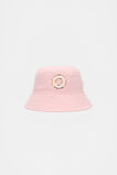 Pink Initial Bucket Hat  O  hi-res