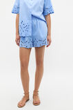 Poplin Broderie Short  Cornflower Blue  hi-res