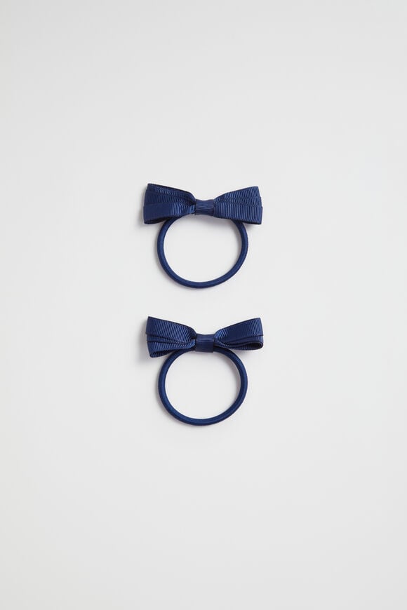 Grosgrain Bow Elastic Pack  Navy  hi-res
