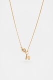 Stone Drop Initial Necklace  M  hi-res