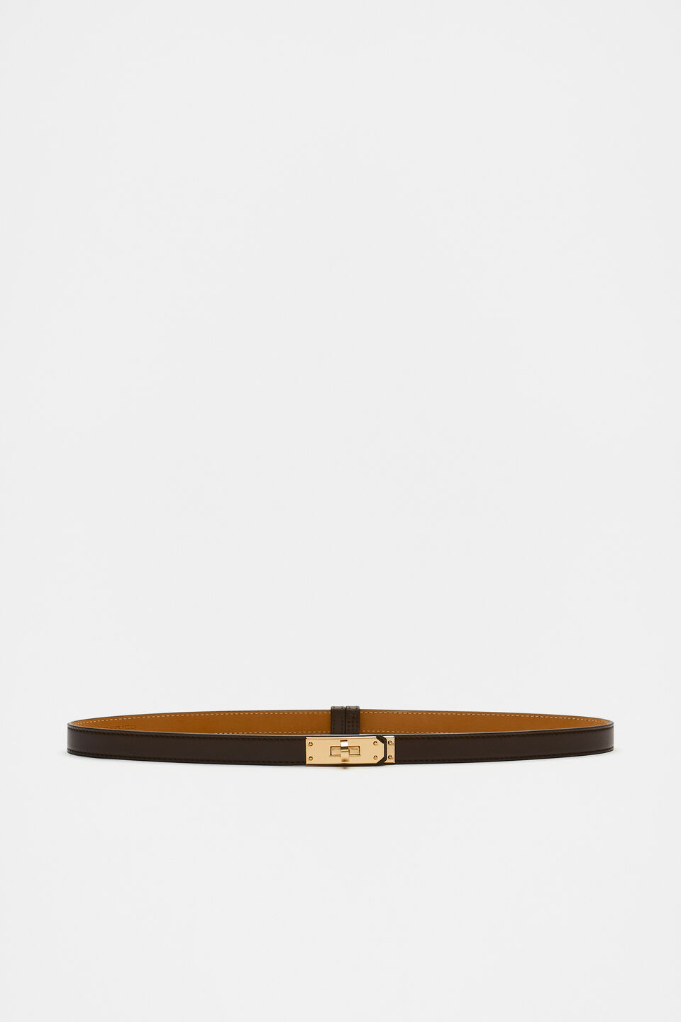 Florence Twist Buckle Belt  Chocolate