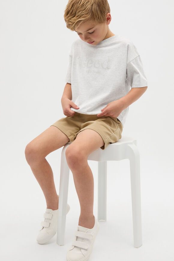 Core Oversized Logo Tee  Light Grey Marle  hi-res