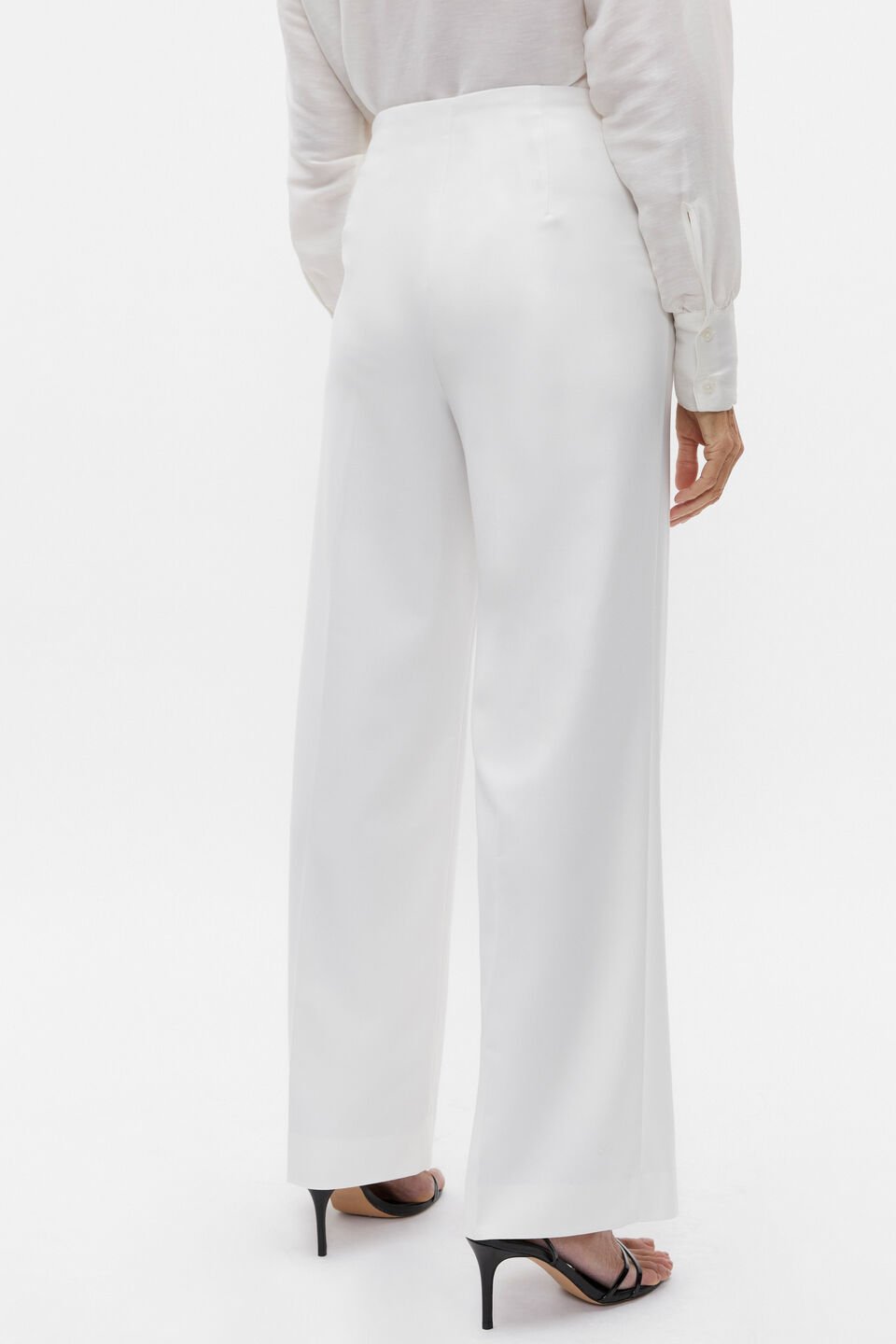 Tailored High Waist Trouser  Cloud Cream