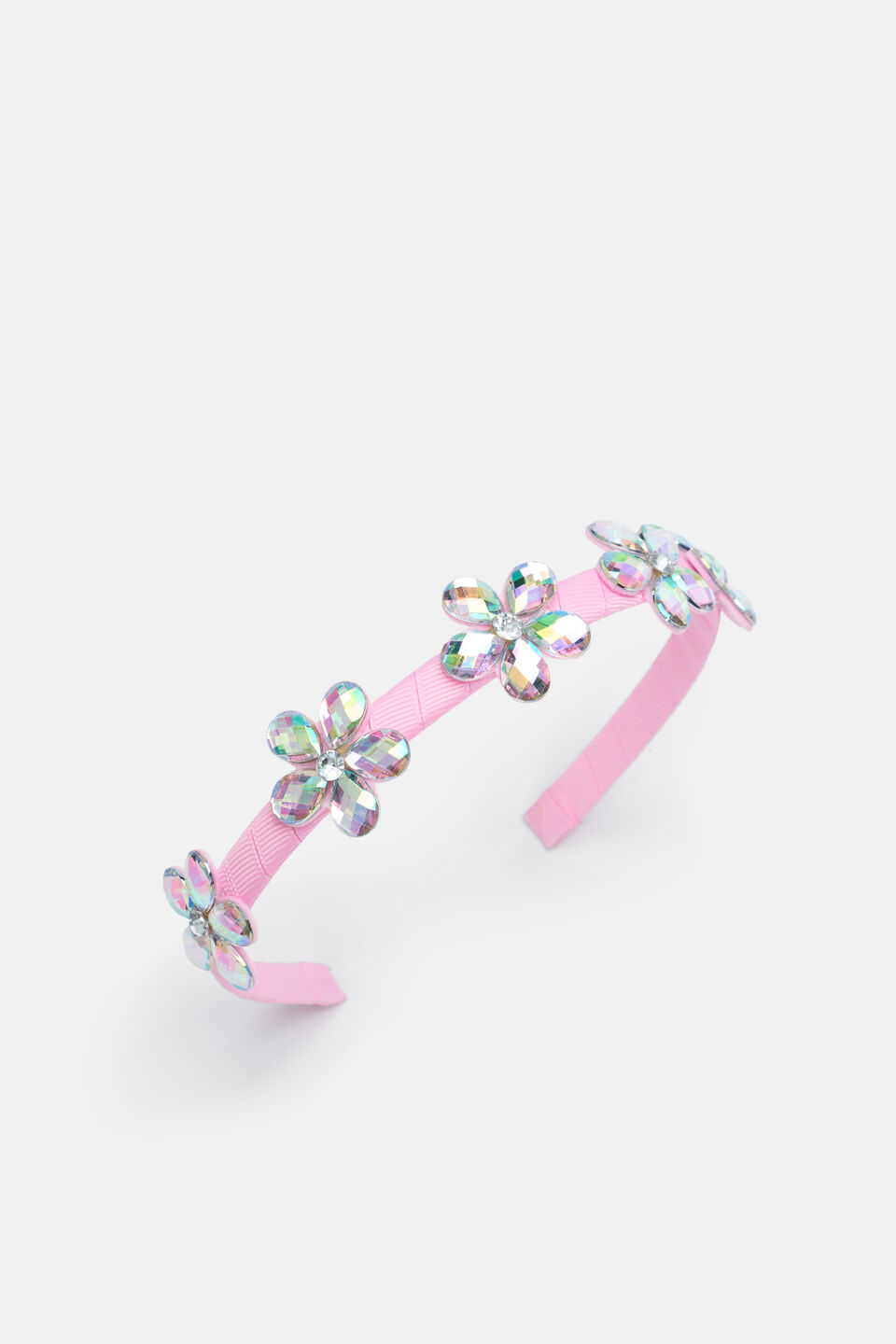 Jewel Flower Alice Headband  Candy Pink