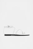 Addison Flat Sandal  White  hi-res