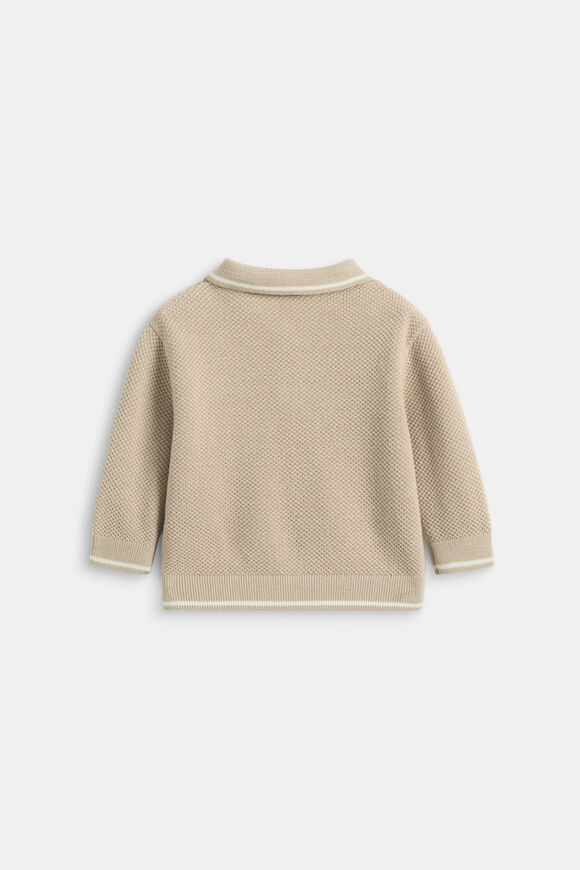 Essential Knit Polo  Milk Tea  hi-res