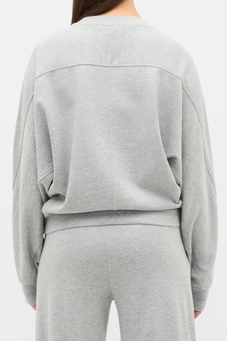 Soft Terry Crew Neck Sweat  Slate Marle