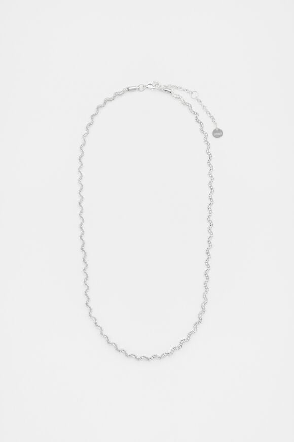 Ripples Chain Necklace  Silver  hi-res