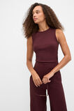 Cotton Rib Tank  Plum Red  hi-res