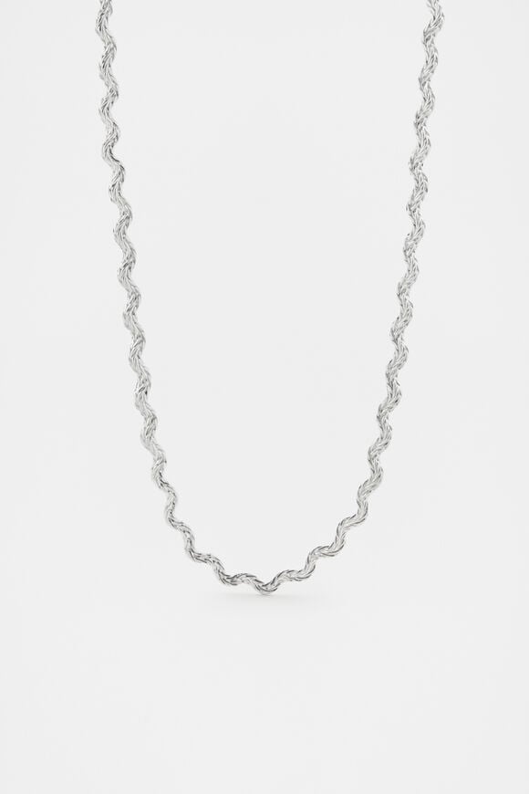 Ripples Chain Necklace  Silver  hi-res