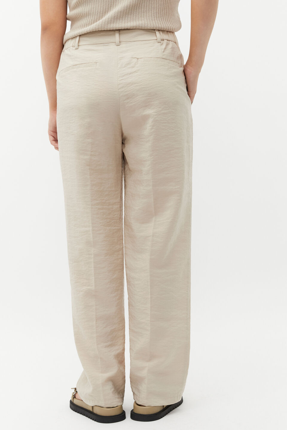 Pleat Front Trouser  Cool Sand