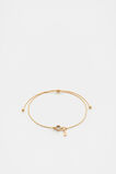 Stone Drop Initial Bracelet  J  hi-res