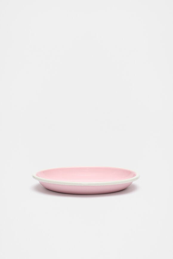 Loretta Enamel Shallow Plate  Fairy Floss  hi-res