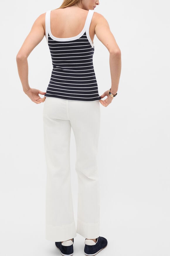 Core Heritage Rib Tank  Twilight Blue Stripe  hi-res