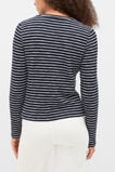 Self Stripe Textured Top  Twilight Blue Stripe  hi-res