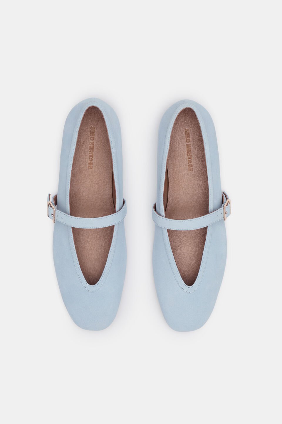 Arlo Ballet Flat  Arctic Blue Suede
