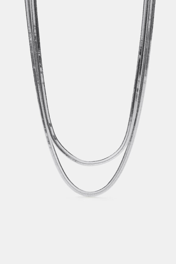 Double Layer Necklace  Silver  hi-res