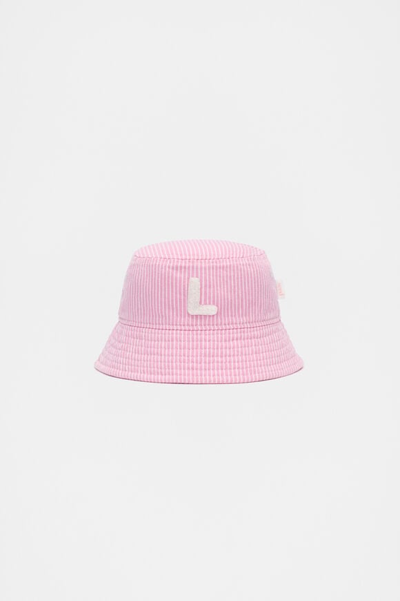 Pink Mini Initial Bucket Hat  L  hi-res