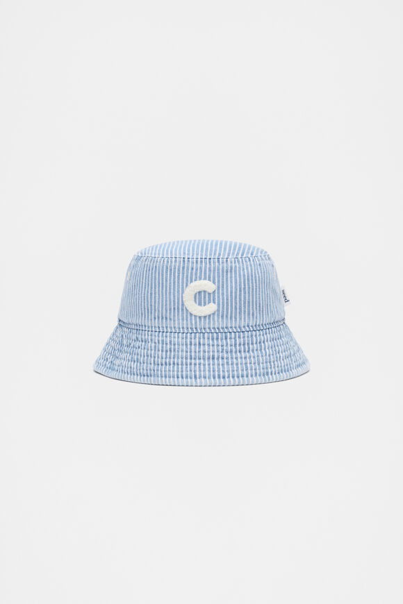 Blue Mini Initial Bucket Hat  C  hi-res