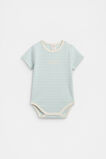 Logo Rib Bodysuit  Soft Blue  hi-res