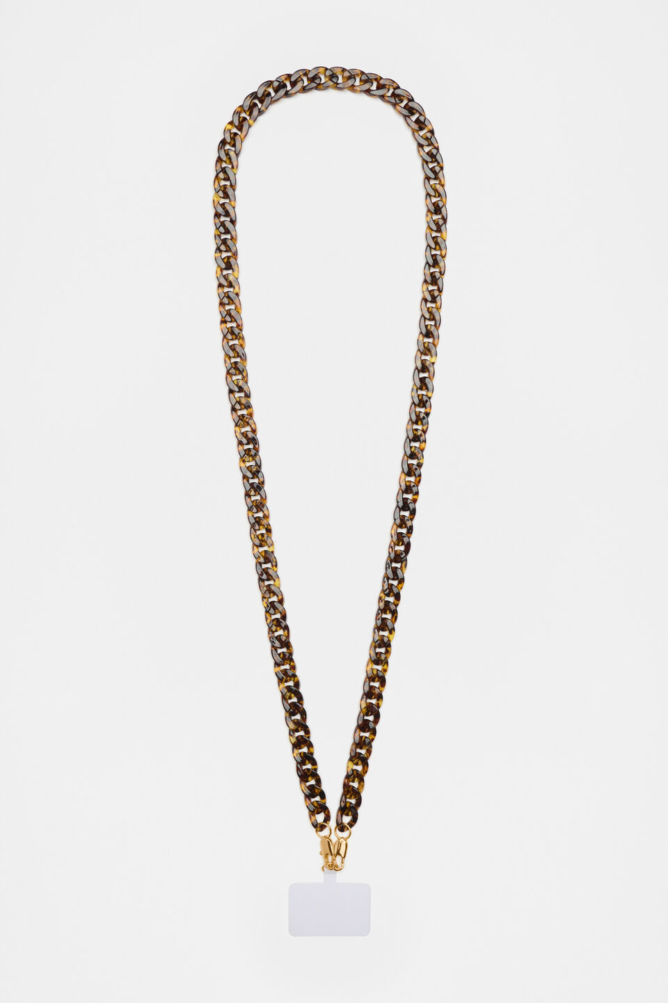 Resin Phone Strap  Dark Tort