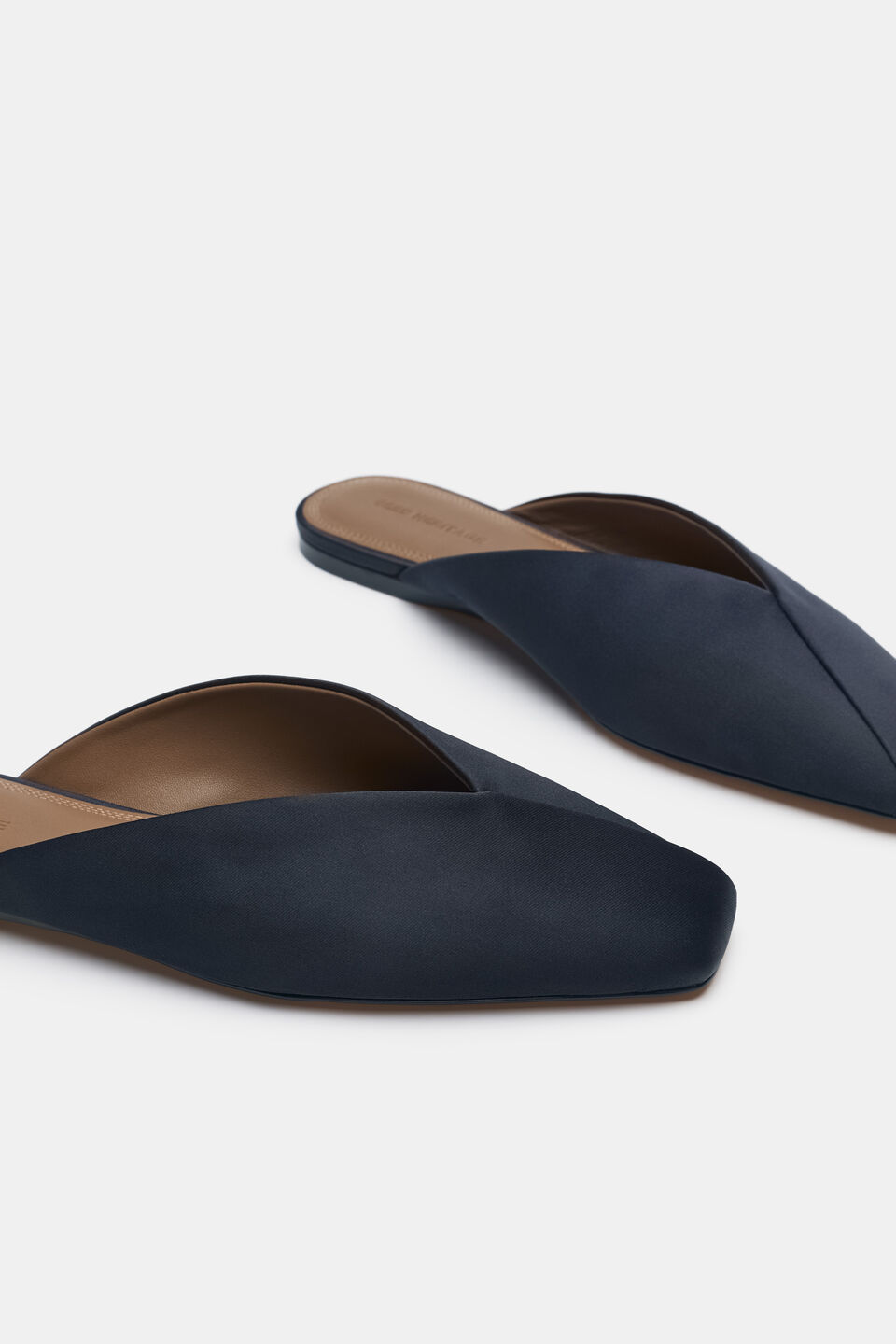 Carson Satin Mule  Twilight Blue