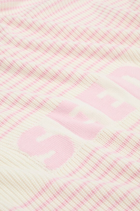 Logo Stripe Knit Blanket  Posie Stripe  hi-res