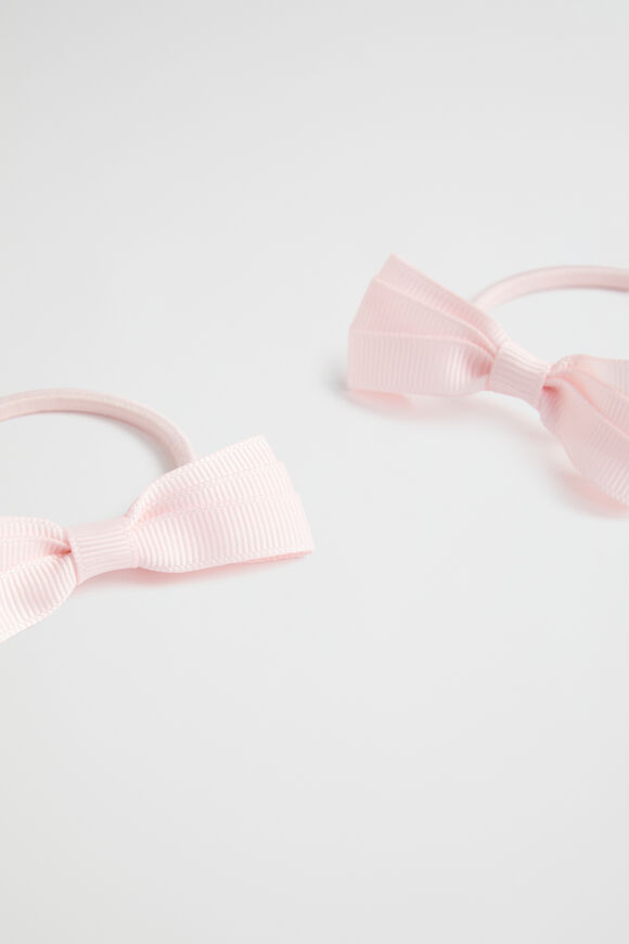 Grosgrain Bow Elastic Pack  Dusty Rose  hi-res