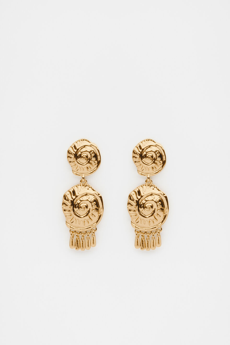 Shell Dangle Earring  Gold