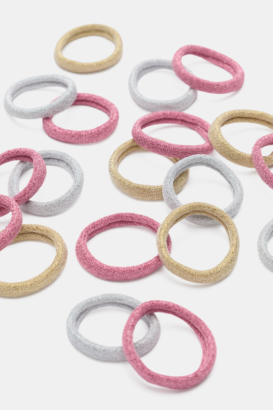Super Sparkle Hair Elastics  Metallic