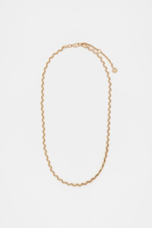 Ripples Chain Necklace  Gold  hi-res
