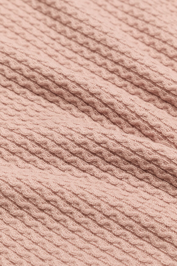 Cable Knit Blanket  Blush Pink  hi-res