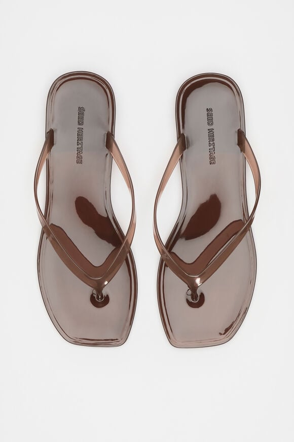 Elle Jelly Flip Flop  Pinecone  hi-res