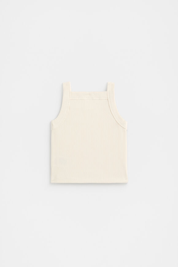 Core Logo Rib Tank  Vintage Cream  hi-res