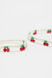 Cherry Necklace and Bracelet Set  Pearl  hi-res