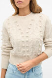 Pom Pom Cable Knit Sweater  Mist Marle  hi-res