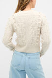 Pom Pom Cable Knit Sweater  Mist Marle  hi-res