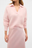 Mohair Blend Polo Knit  Pale Blossom  hi-res