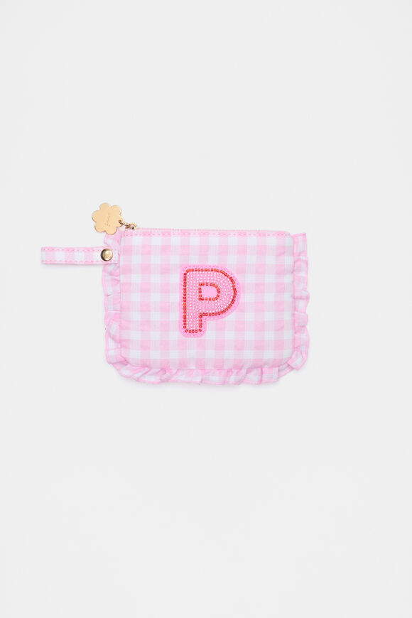 Beaded Initial Purse  P  hi-res