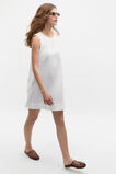 Linen A Line Mini Dress  Whisper White  hi-res