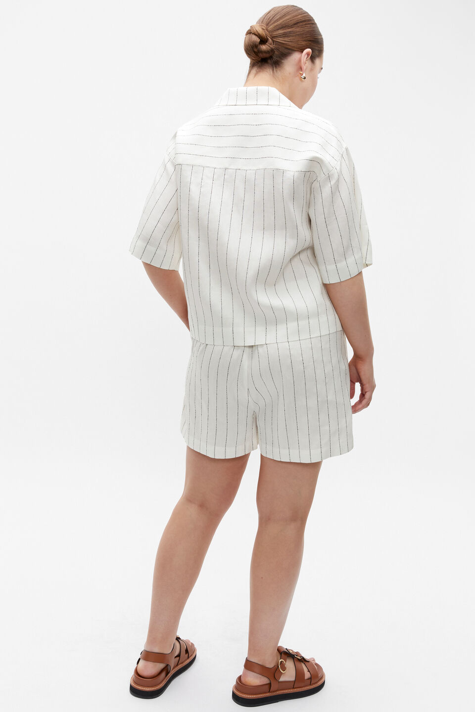 Linear Stripe Shirt  Cloud Cream Stripe