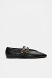 Astrid Double Strap Ballet Flat  Black  hi-res