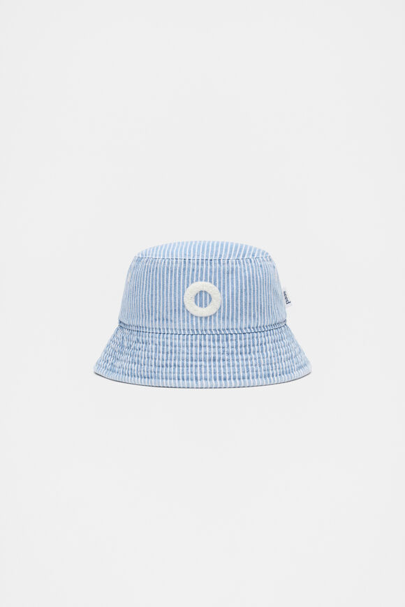 Blue Mini Initial Bucket Hat  O  hi-res