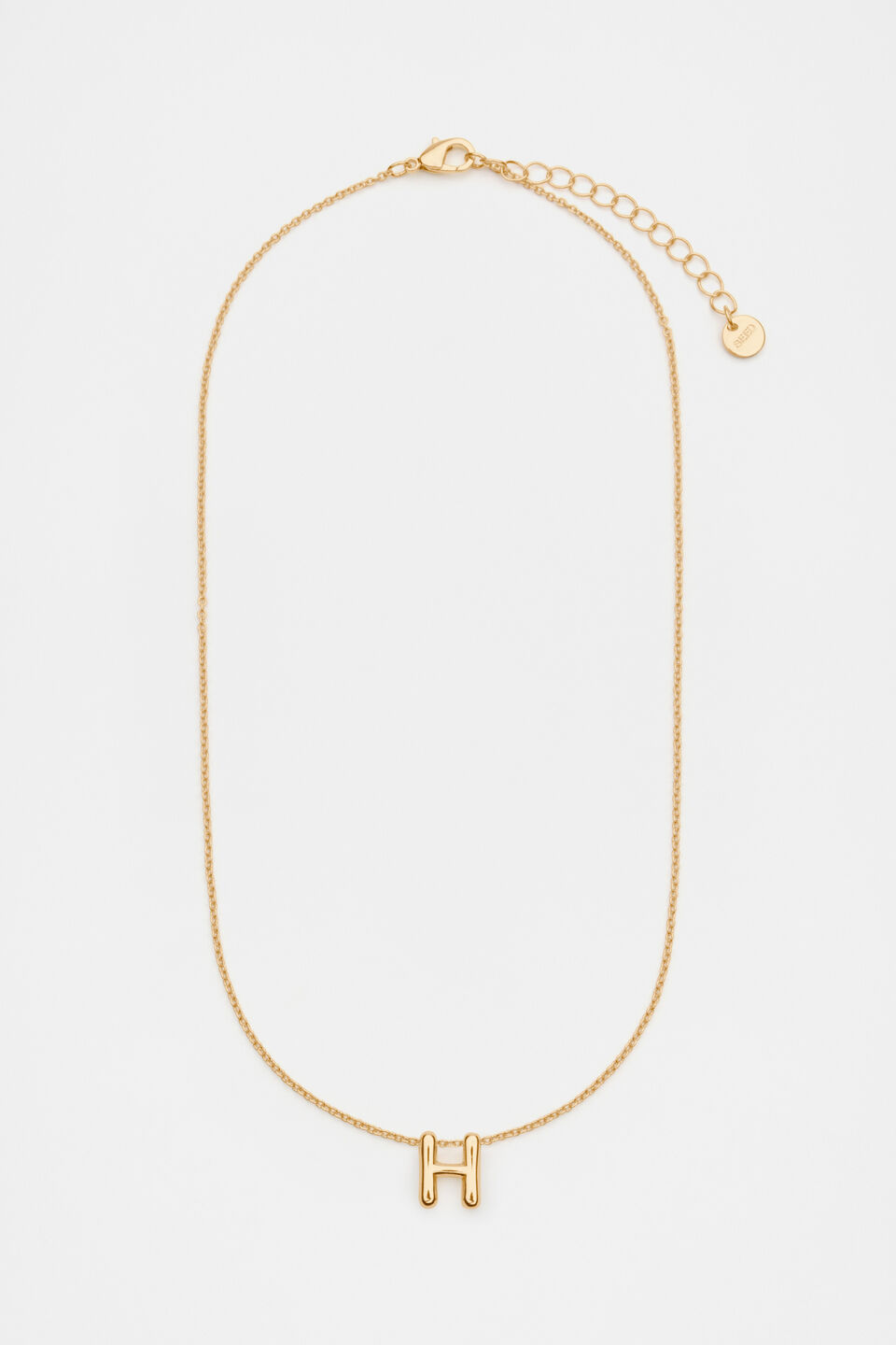 Bubble Letter Necklace  H