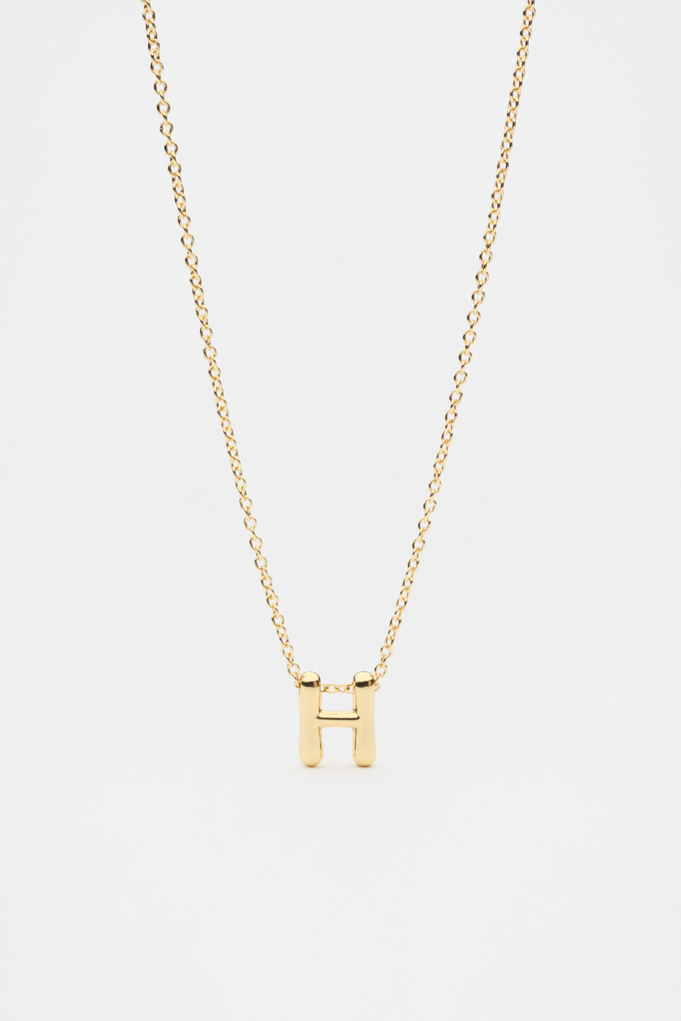 Bubble Letter Necklace  H