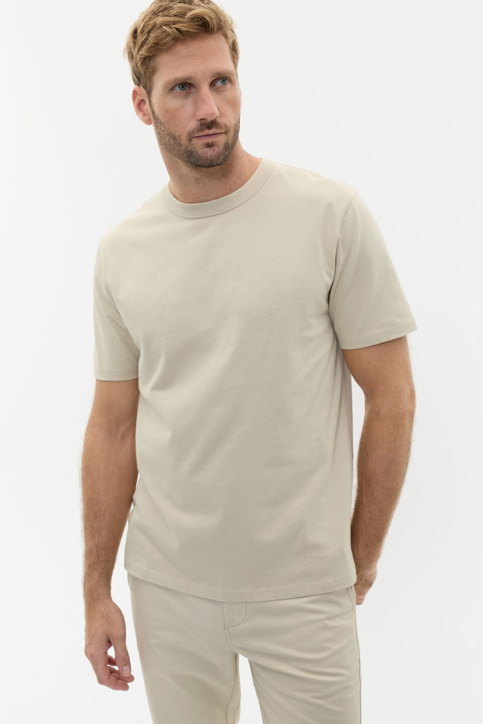 Crew Tee  Cool Stone